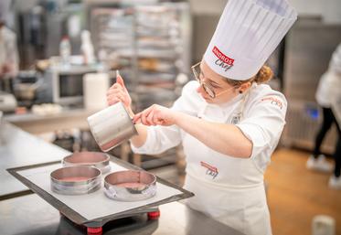 Kenza Barrault a préparé 4 éléments en 7 h 30.