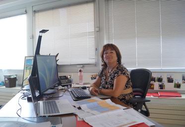 À côté de Laëtitia Plumat, les tableaux récapitulant toutes les pistes d'action envisagées pour muscler l'agriculture charentaise et la compagnie consulaire.