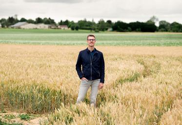 Clement Mabire exploite aussi une soixantaine d'hectares de grandes cultures en Normandie.