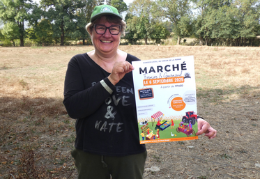 Nathalie Epagneaud accueillera dans ce pré les participants à ce marché gourmand et nocturne.