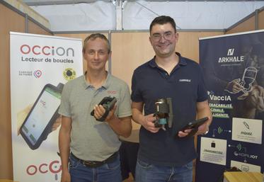 Frédéric Mauries, président d'Occion, et Loïc Sigaud, créateur d'Arkhane, ont joint leurs forces pour proposer des solutions électroniques simples.