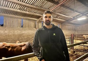 Léo Branchu veut développer de l'engraissement de taurillons. 