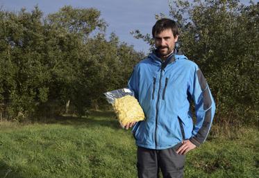Erwan Sylvestre propose des sachets de frites sous vide de 2,5 kg. Il réfléchit à des sachets de 1,5 kg pour les particuliers.