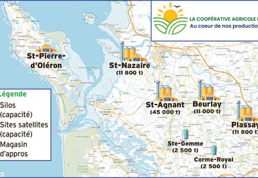 Les implantations de la nouvelle coopérative.