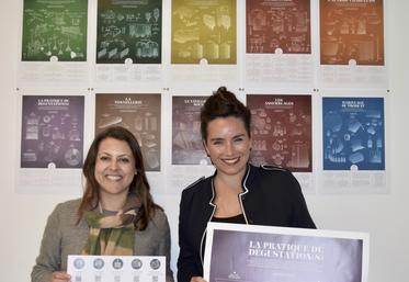 Carolina Valle, assistante administrative et Vanessa Ferey, directrice de l'association des Savoir-faire du cognac.