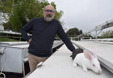 Lionel Croizet, éleveur de lapins à Nonac, est installé depuis 1993.