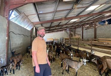 Hugo Braconnier est revenu sur la ferme familiale cette année.