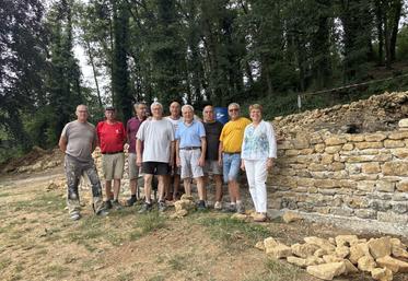 Une terrasse surplombera bientôt le parc de Vounant.