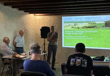 Jacques-Yves Guerlesquin a présenté le projet Agri-Nir concernant l'acquisition d'un analyseur de fourrage portatif.