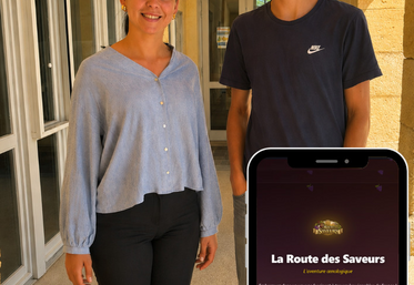 Lohane et Antoine travaillent depuis plusieurs mois sur leur application "La Route des saveurs".