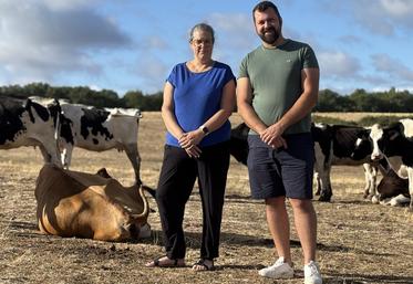 Mélanie Gourmaud et Pierre-Elie Simonnet sont décidés à mettre en place des actions tout au long de l'année pour défendre le revenu des agriculteurs.