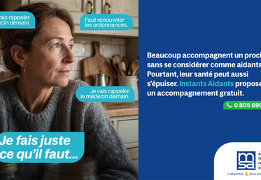 "Instants santé aidants" un accompagnement gratuit et sur-mesure.