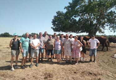Comme chaque année, le syndicat charolais 17 a visité d'autres exploitations d'élevage. 