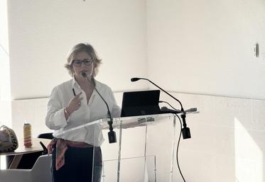 Aude Drounau, présidente du Syndicat des bouilleurs de profession du cognac.