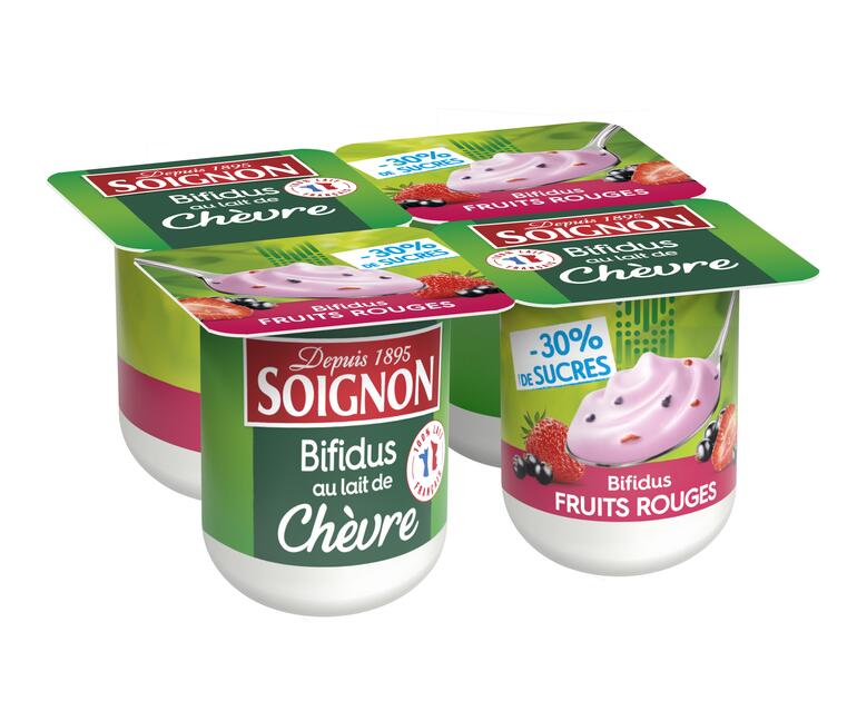 Chevre Fruits Rouges Soignon innove avec l'ovale de chèvre et un bifidus aux fruits rouges ...