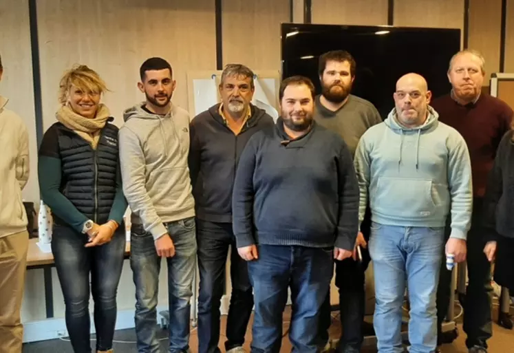 Les membres fondateurs de l'association de producteurs pour la valorisation des chevreaux d’Auvergne-Rhône-Alpes