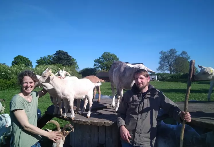 Katya, Thomas et leurs chèvres