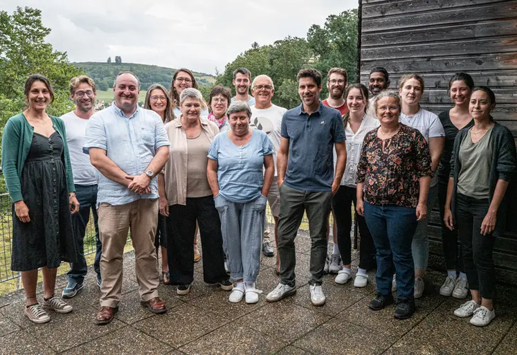 <em class="placeholder">Photo de groupe de l&#039;unite mixte de recherche sur le fromage (UMRF). Aurillac, le 3 septembre 2024.</em>