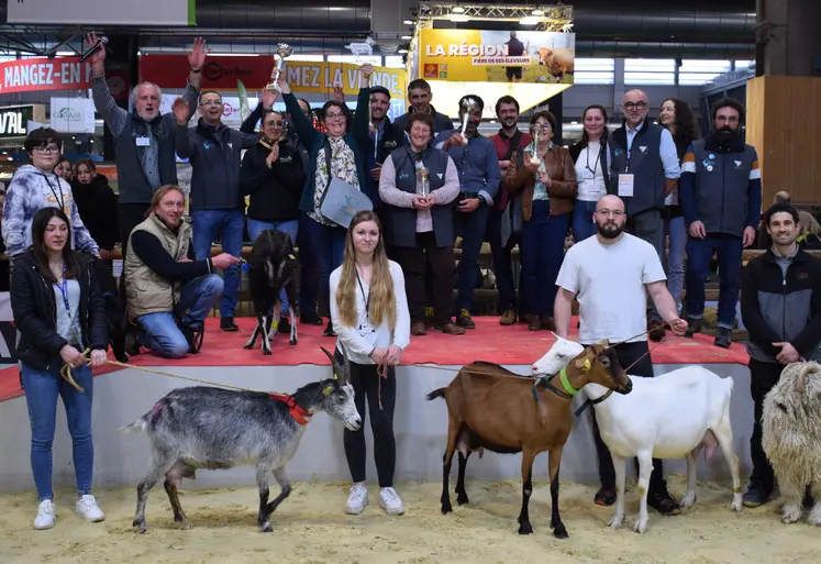 Les élevages caprins récompensés par le prix du trophée Gènes avenir au Salon de l'agriculture 2025