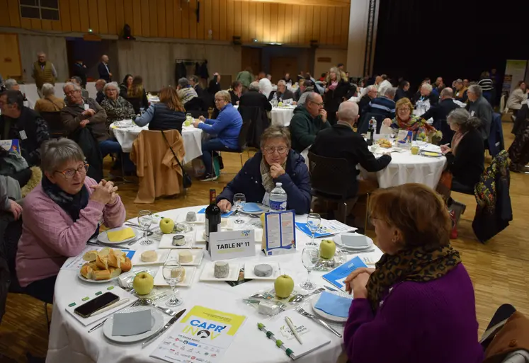 Les jurés évaluent les fromages le 26 novembre 2025.