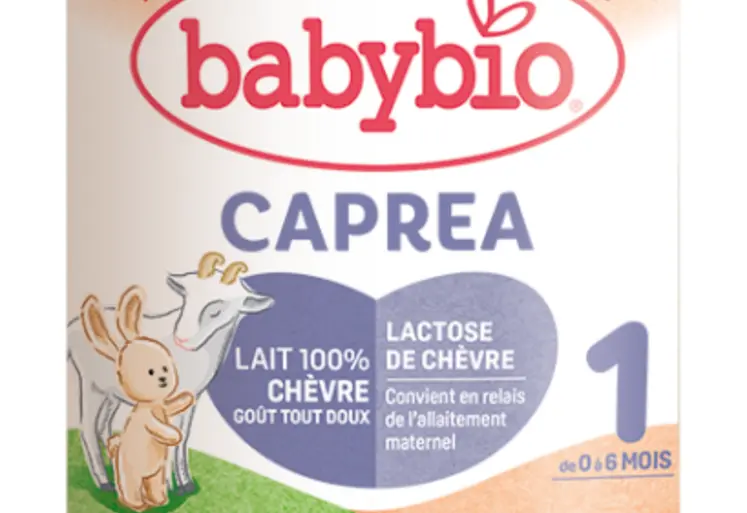 Lait infantile 100% lait de chèvre bio et français de la marque Babybio.