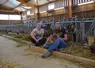 Installées depuis deux ans, Lola Jouan et Amandine André transforment le lait de leurs 110 chèvres à Chitenay (Loir-et-Cher).
