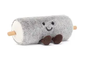 Peluche en forme de bûchette de chèvre