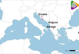 Carte avec foyers de PPR en Europe (épizootiques)et Turquie (enzootiques) depuis juillet 2025.