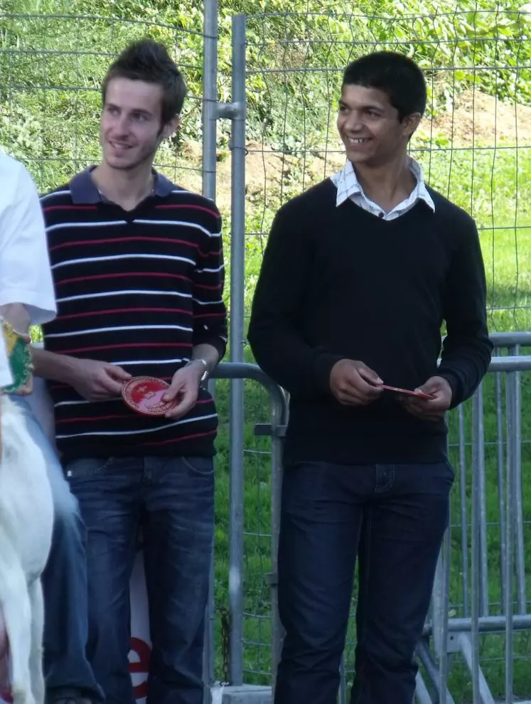 Les jeunes juges du concours, Charles GIRARD et Anthony GENDRON (BTS Lycée de Melle - 79)