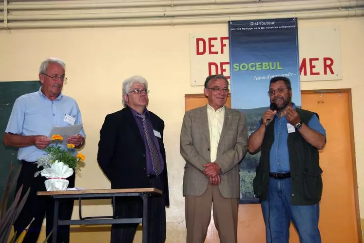 Jean-Claude Le Jaouen, Jacky Salingardes, Christian Barillet et Kacem Boussouar