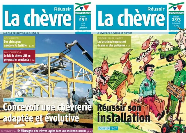 N°292 : Bâtiment - Concevoir une chèvrerie adaptée et évolutive
N°293 : Les clés pour réussir son installation