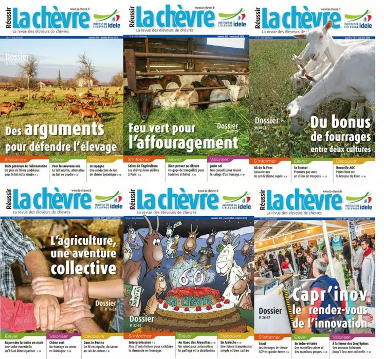 La revue La chèvre vous informe toute l'année de l'actualité caprine