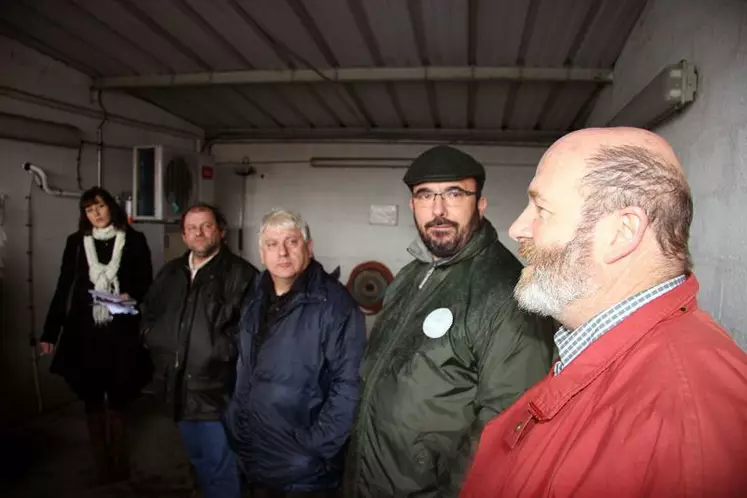 Point presse avec les representants des éleveurs