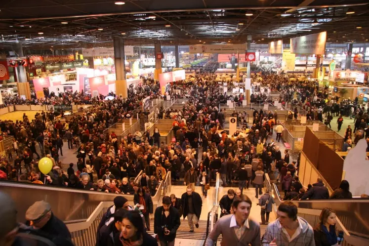 Forte affluence au salon de l'agriculture de Paris.