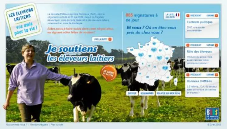 Les éleveurs laitiers, "nos amis pour la vie", demandent le soutien du plus grand nombre pour soutenir leurs activités sur tout le territoire.