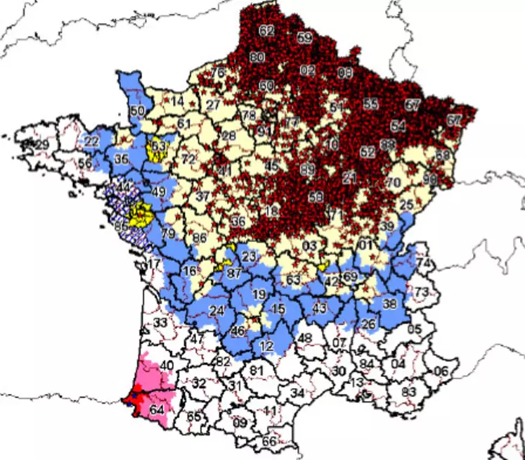 Zone réglementée au 5 décembre 2007