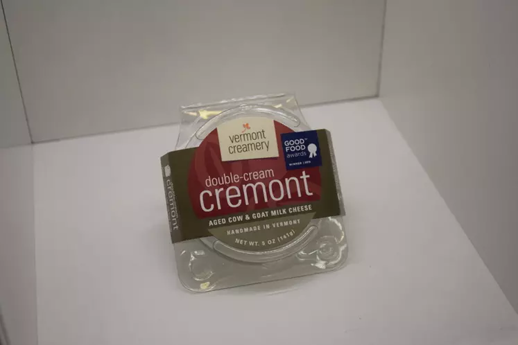 Double-cream Cremont de Vermont creamery est un fromage mixte avec du lait de chèvre, du lait de vache et de la crème. © D. Hardy
