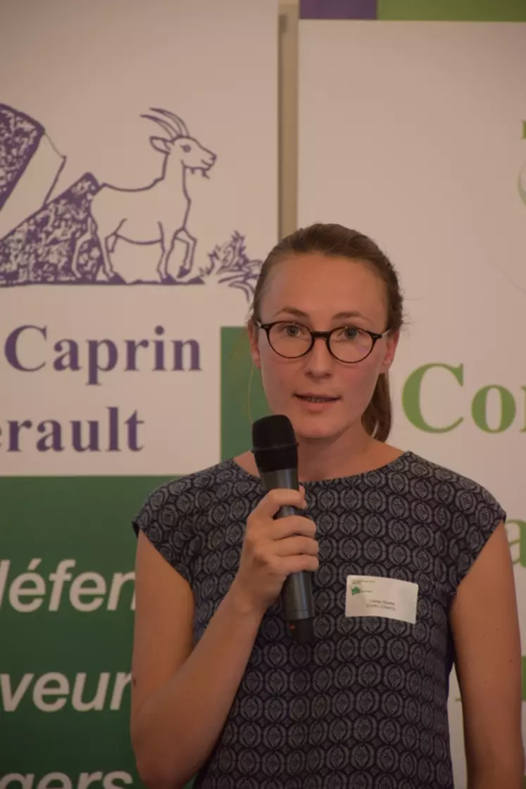 Céline Spelle du Cniel : "le lait cru représente plus de 150 000 tonnes de fromages AOP et 96 % des tonnages de chèvres AOP." © D. Hardy