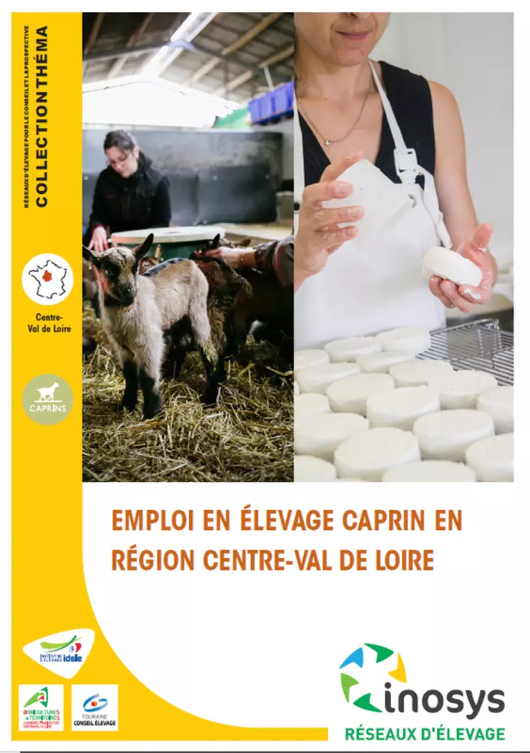 Emploi en élevage caprin en région Centre Val de Loire © Inosys - Réseaux d'élevage