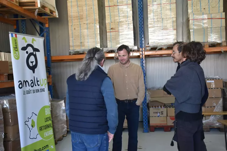 Amalt'Up a de nouveaux locaux à Betz-le-Château. L'occasion pour Sébastien Duboc d'échanger avec ses partenaires conserveurs et confituriers.