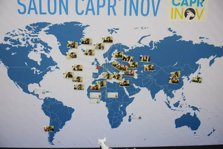 carte du monde des visiteurs de Capr'Inov