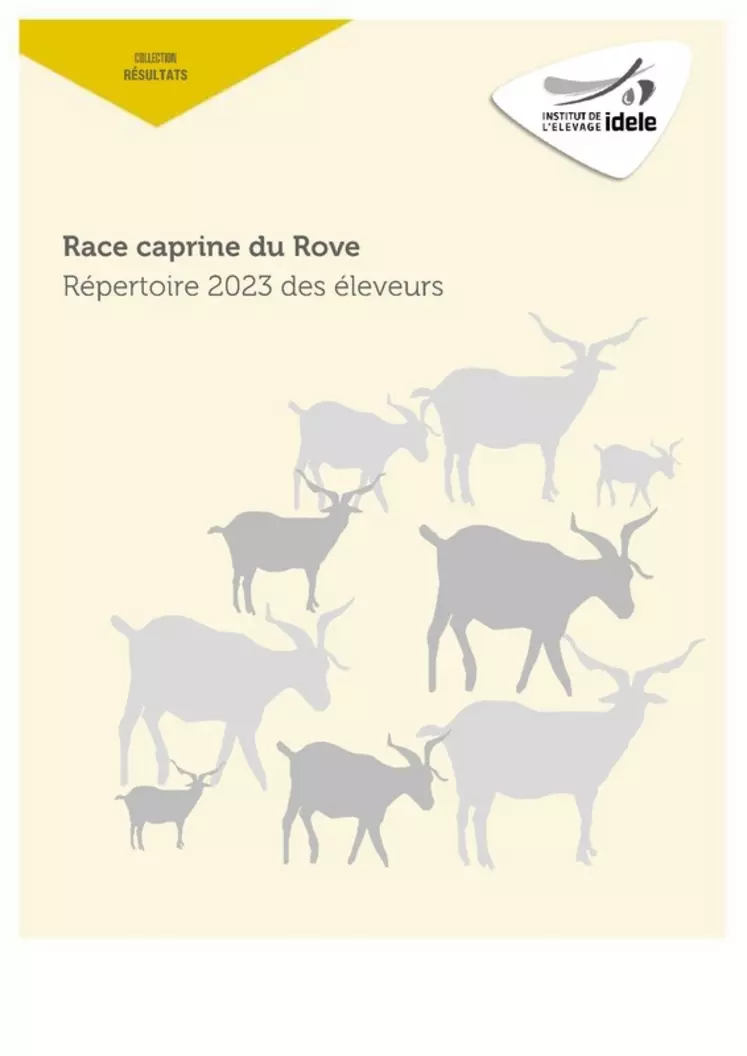 Une du répertoire des éleveurs de chèvres de race Rove 2023