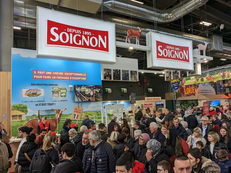 Stand Soignon au Salon de l'agriculture 2024