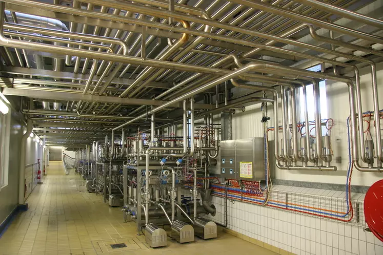 Vue intérieur de la fromagerie Soignon