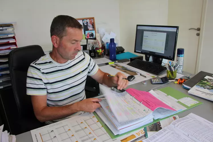 Christophe Bonneau a son bureau