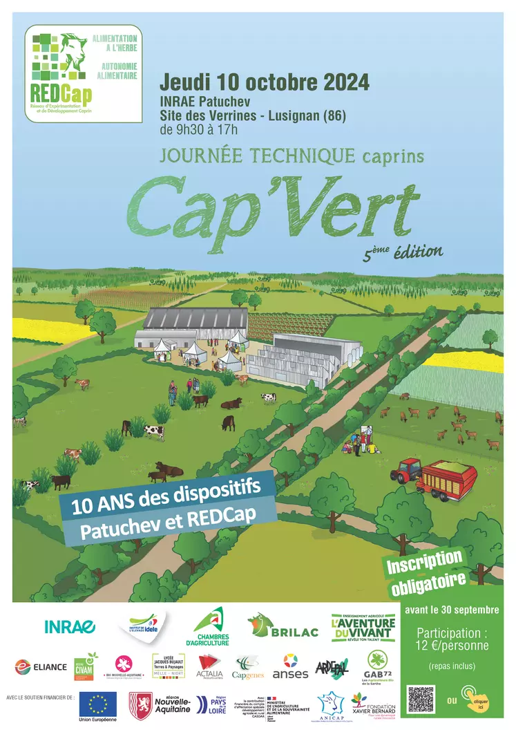 Affiche de la journée technique caprine Cap'Vert