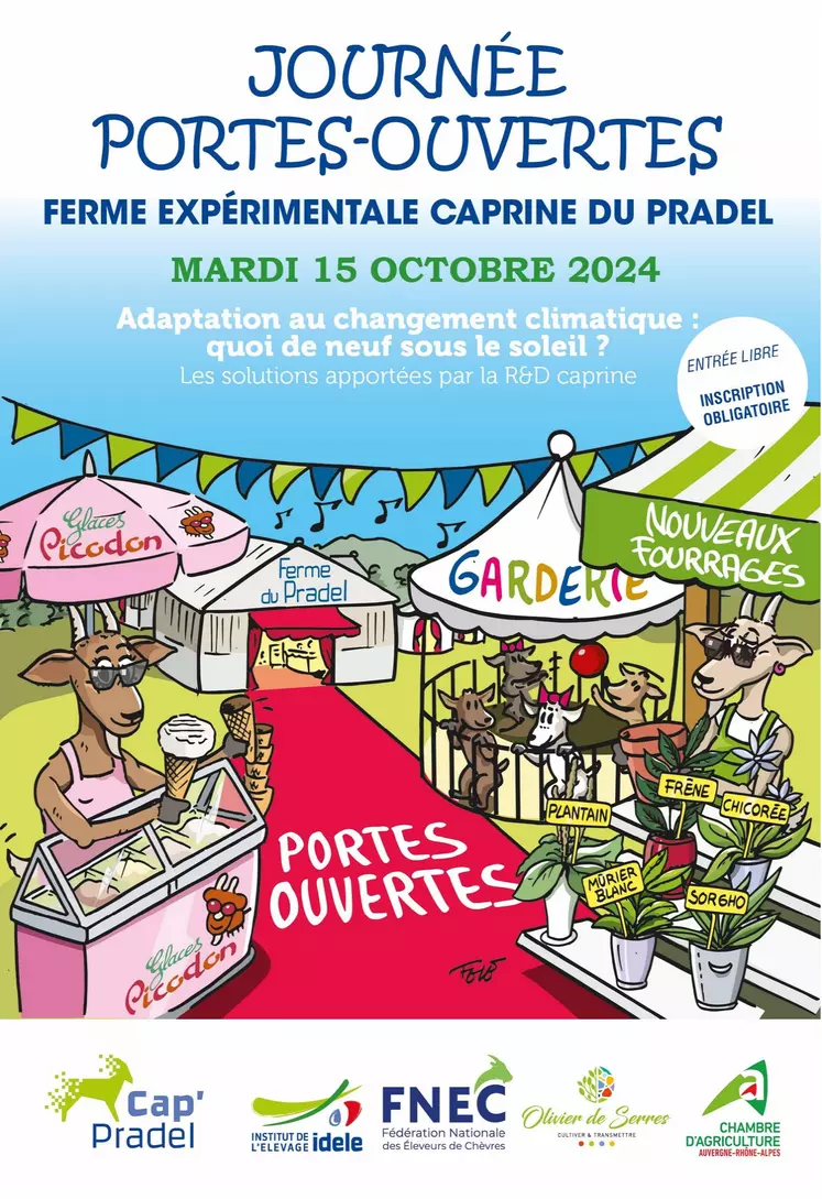 Affiche de la JPO Pradel du 15 octobre 2024