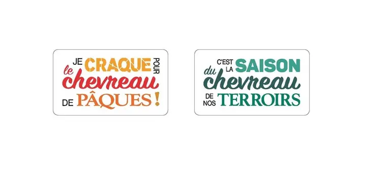 <em class="placeholder">Logo « la saison du chevreau de nos terroirs » et « je craque pour le chevreau de Pâques »</em>