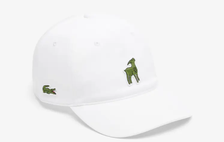 Casquette Lacoste avec une chèvre