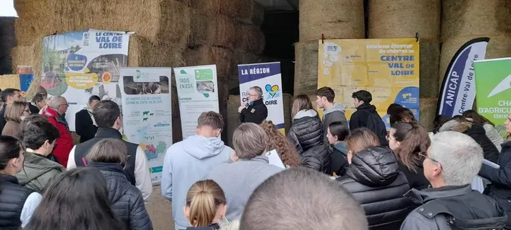 <em class="placeholder">Foule dans la cour de la ferme</em>